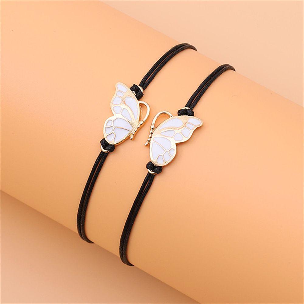 Vòng Tay Tình Bạn Mặt Ghép Hình 2 Trái Tim Dễ Thương