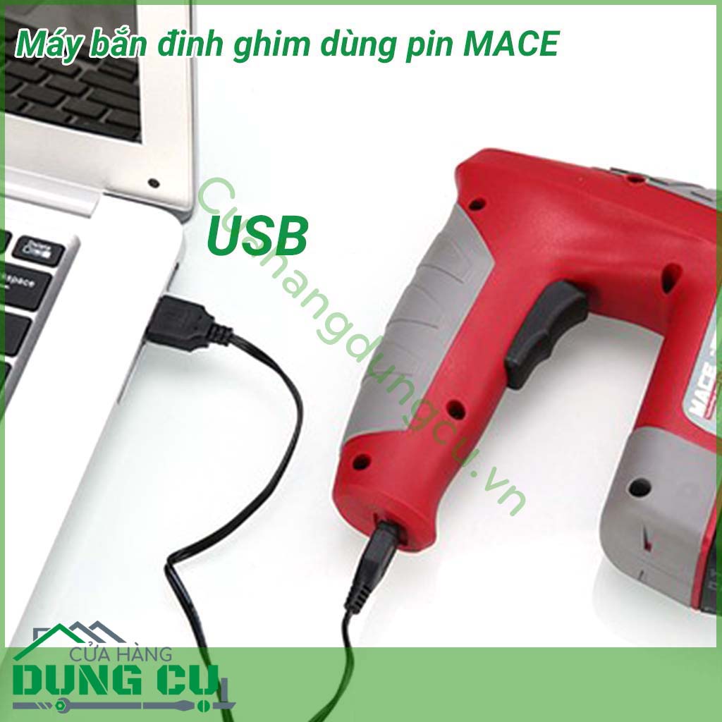 Máy bắn đinh ghim dùng pin MACE PLUS