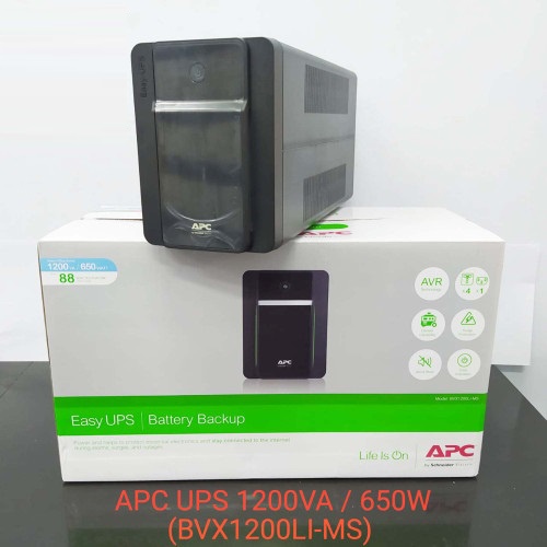 [Có bình, BH 2 năm] Bộ lưu điện UPS APC BVX1200LI-MS - 650W-1200 VA