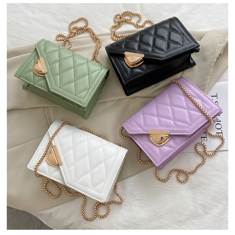 Túi đeo chéo túi đeo vai nữ BB12 đường may quả hình quả chám da mềm mịn dây đeo chắc chắn dễ phối đồ