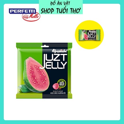 Kẹo Dẻo Alpenliebe Juzt Jelly Vị Dâu-Vị Ổi (Gói 45viên) Hot