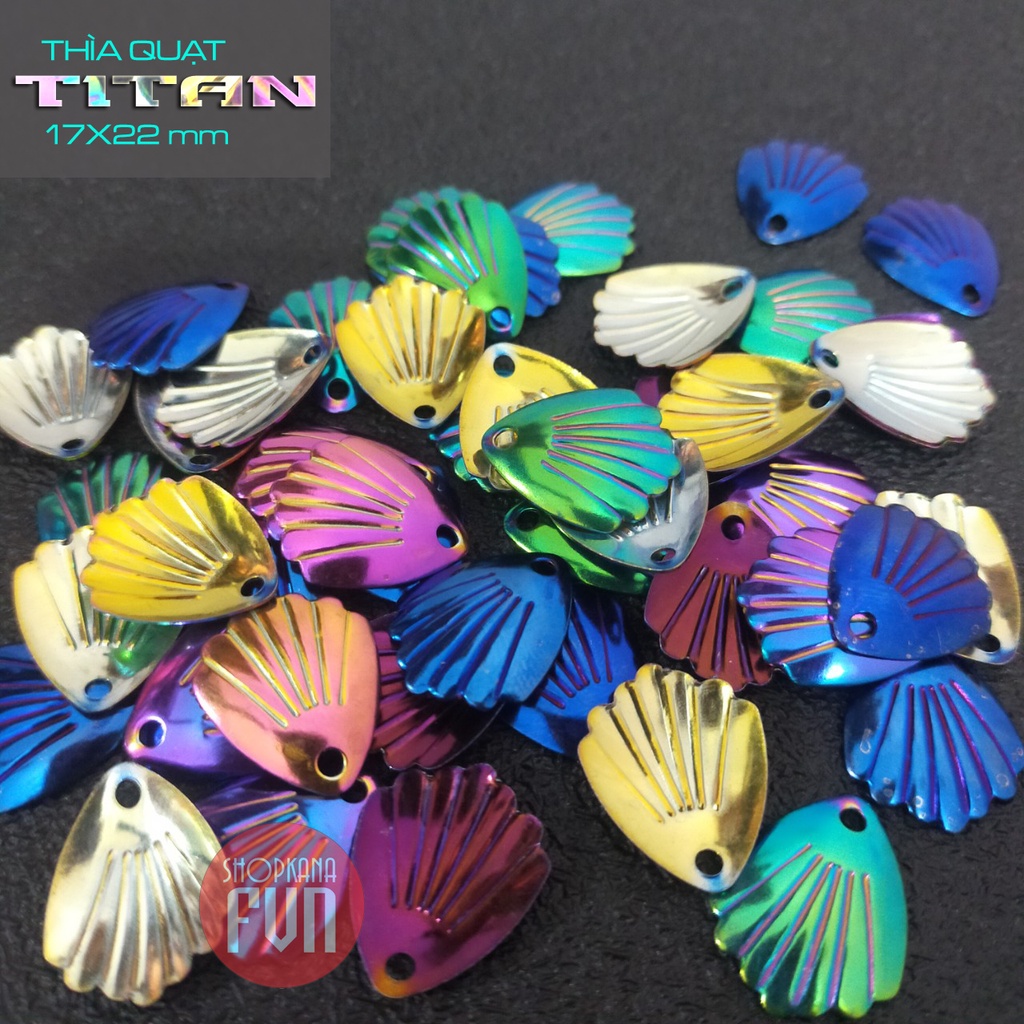 Thìa Quạt TITAN tuyệt đẹp, thìa xoay đánh nước dùng cho nhái hơi