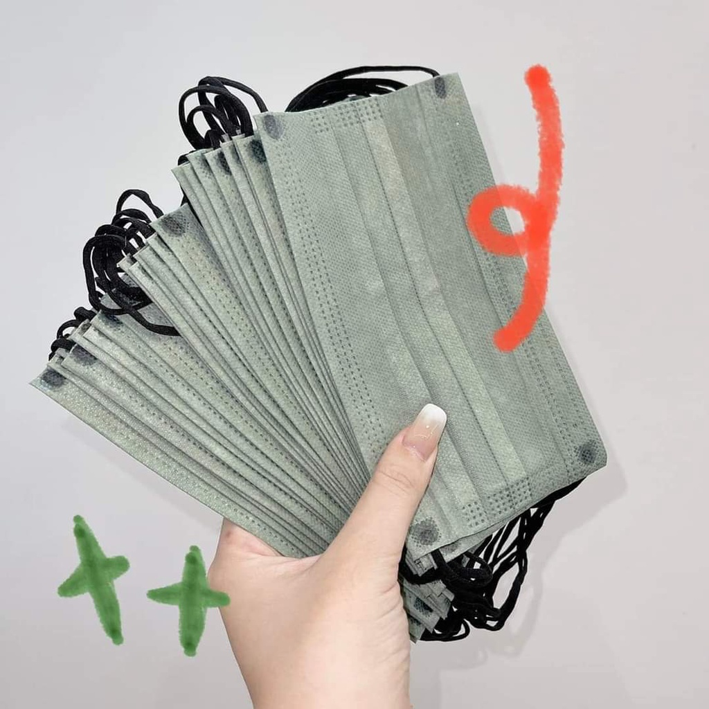Khẩu Trang Thái Lan hộp 50 cái mix 5 màu siêu xinh