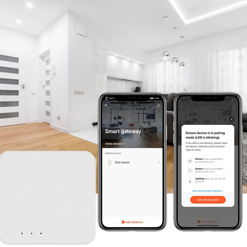 Tuya Cổng đa chế độ có dây thông minh Zigbee Bluetooth Mesh Hub Ứng dụng cuộc sống thông minh Điều khiển giọng nói từ xa qua Alexa Google Home livebecool