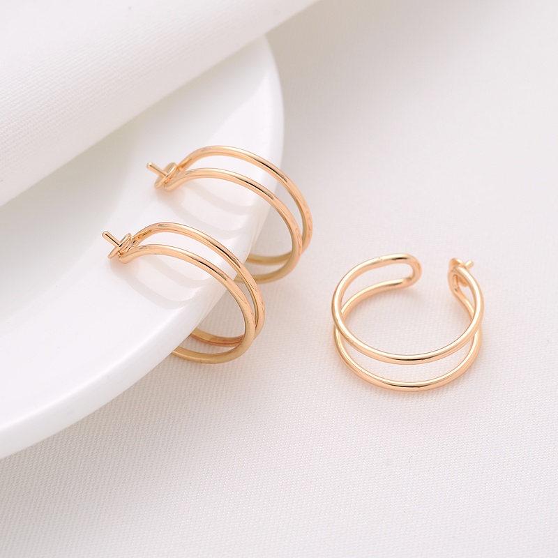 Giá Đỡ Nhẫn Hai Dây Bằng Đồng Mạ Vàng 14K diy