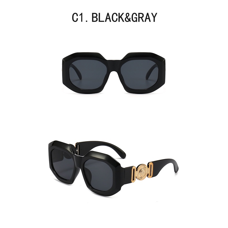 Kính Mát Gọng Vuông Lớn Chống Tia UV400 Phong Cách Cổ Điển Sang Trọng Dành Cho Cả Nam Và Nữ