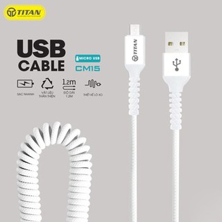 CÁP SẠC LÒ XO MICRO TITAN CM15