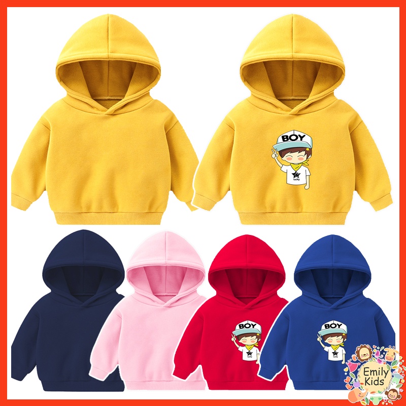 Áo Hoodie Mềm Mại Thoải Mái Ấm Áp In Họa Tiết Lãng Mạn Cho Bé 2-6 Tuổi
