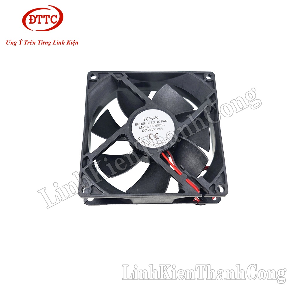Quạt Tản Nhiệt 9cm 9025 9x9x2.5cm 24V 0.25A