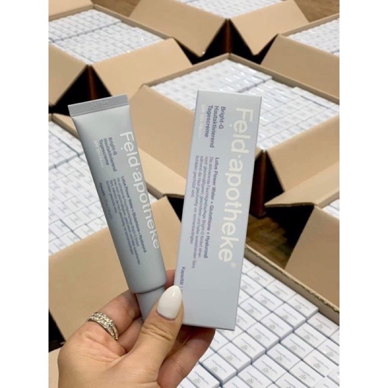 Kem Ngày Dưỡng Trắng Nâng Tone Chống Nắng Spf 50 Feld ApothekeKem Tone Up Đa Nhiệm Bright-G Hautaktivierend Tagescreme