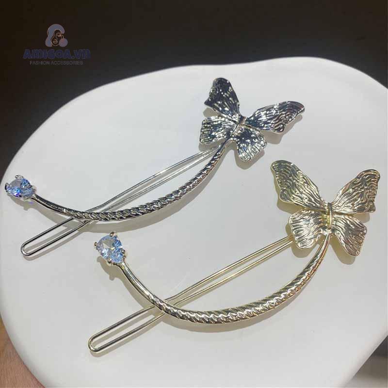 ✨✨Kẹp Tóc Hình Bướm Bằng Kim Loại Thanh Lịch Cho Nữ