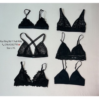 Áo ngực bralette ren thun không gọng không mút xuất khẩu l xl xxl