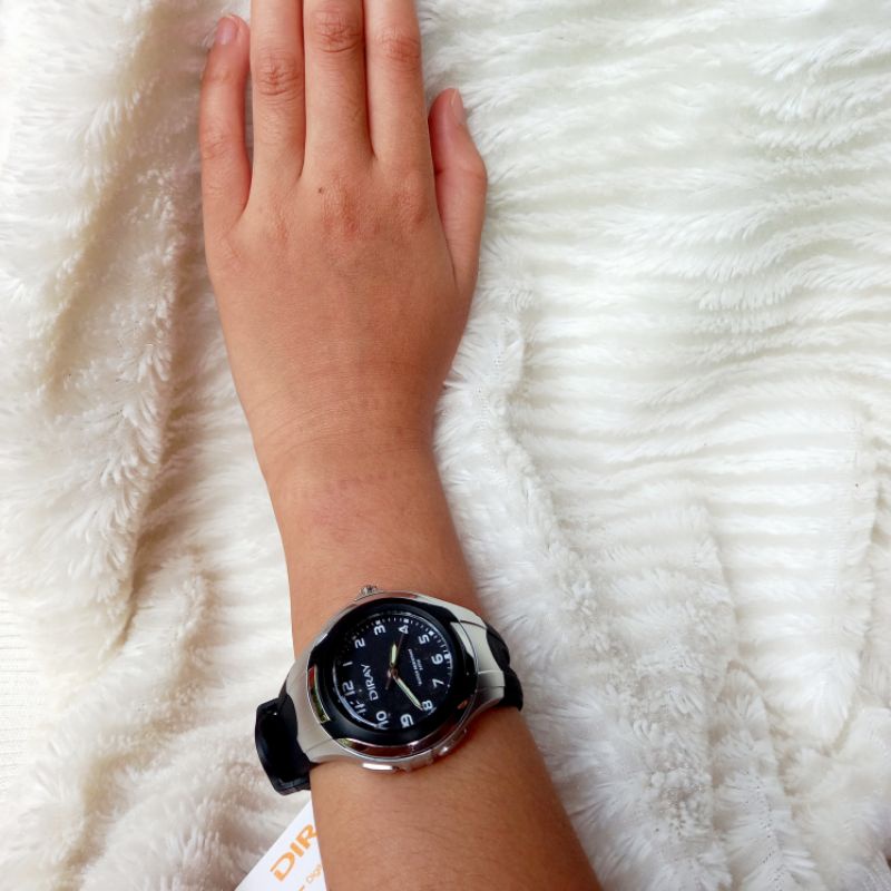 Đồng hồ trẻ em chín.h hãng Diray chạy kim màu đen/nhiều màu cho bé trai/gái chống nước,dây silicon bền bỉ