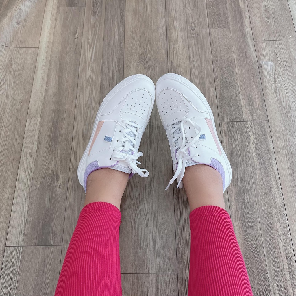 [shop giay minh thu] Giày sneaker cao cấp phiên bản giới hạn đế 2cm phối màu hồng xanh tím MT888