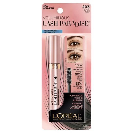 Mascara Loreal Không Trôi, Làm Dày và Dài Mi Blackest Black 8.5ml