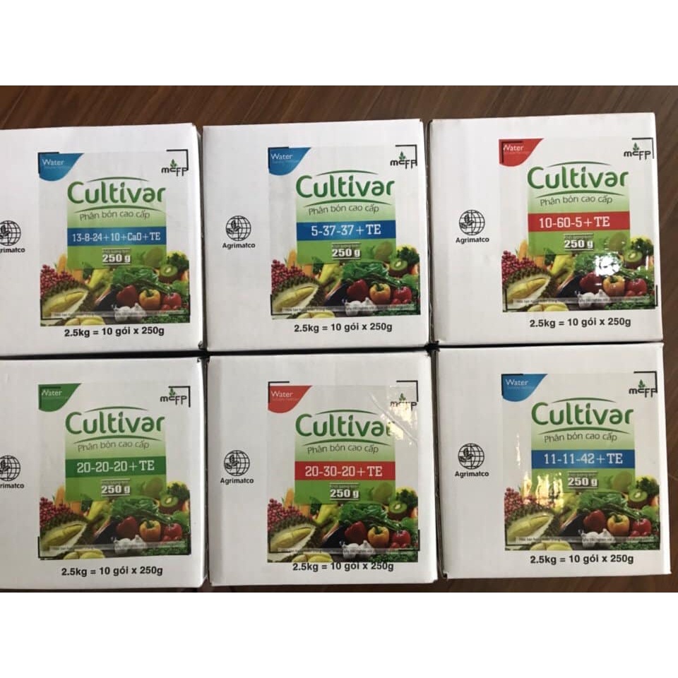 Phân bón lá xuất xứ Jordan Cultivar 5-37-37+TE tăng ra, hoa đậu trái - gói 250gr