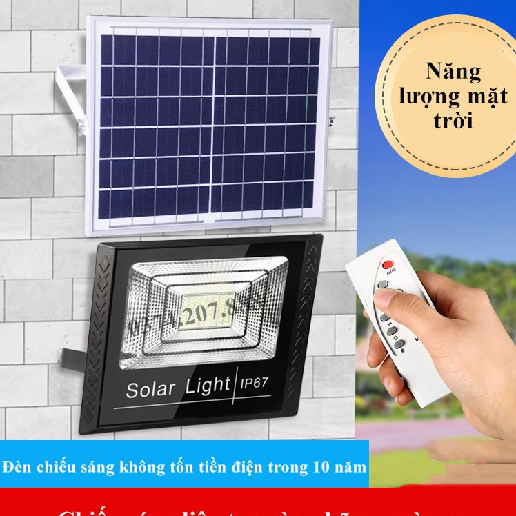 Đèn led pha năng lượng mặt trời 100w 60w 40w 25w Đèn Duy Thắng