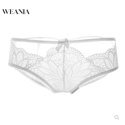 DUNEA Quần Lót Ren Hoa Hoạ Tiết Kẻ Sọc Thiết Kế Khoét Quyến Rũ