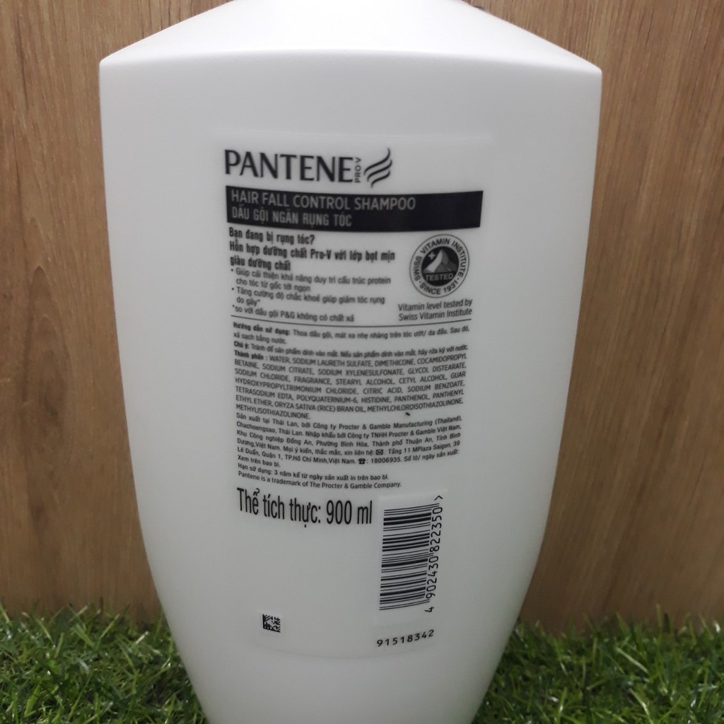 (P&G) Pantene Dầu Gội Ngăn rụng tóc 900ml