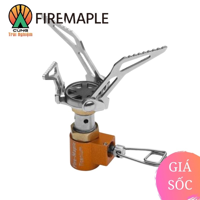 [CHÍNH HÃNG] Bếp Gas Dã Ngoại Điều Áp Mini Fire Maple FMS-300T Titanium Gọn Nhẹ Chuyên Dụng Dã Ngoại Cắm Trại