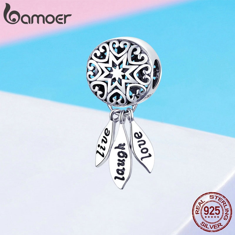 Bamoer Dây Chuyền Bạc 925 Mặt Dream Catcher Phong Cách Vintage Thời Trang