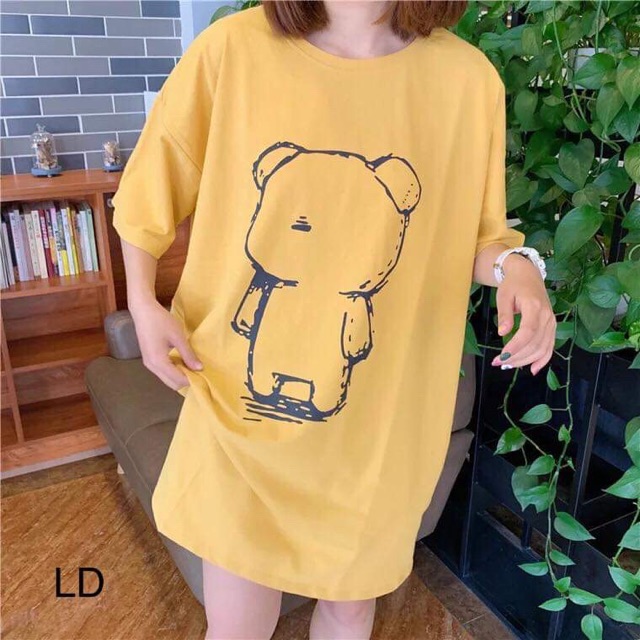 Áo phông gấu quay lưng LDU0519