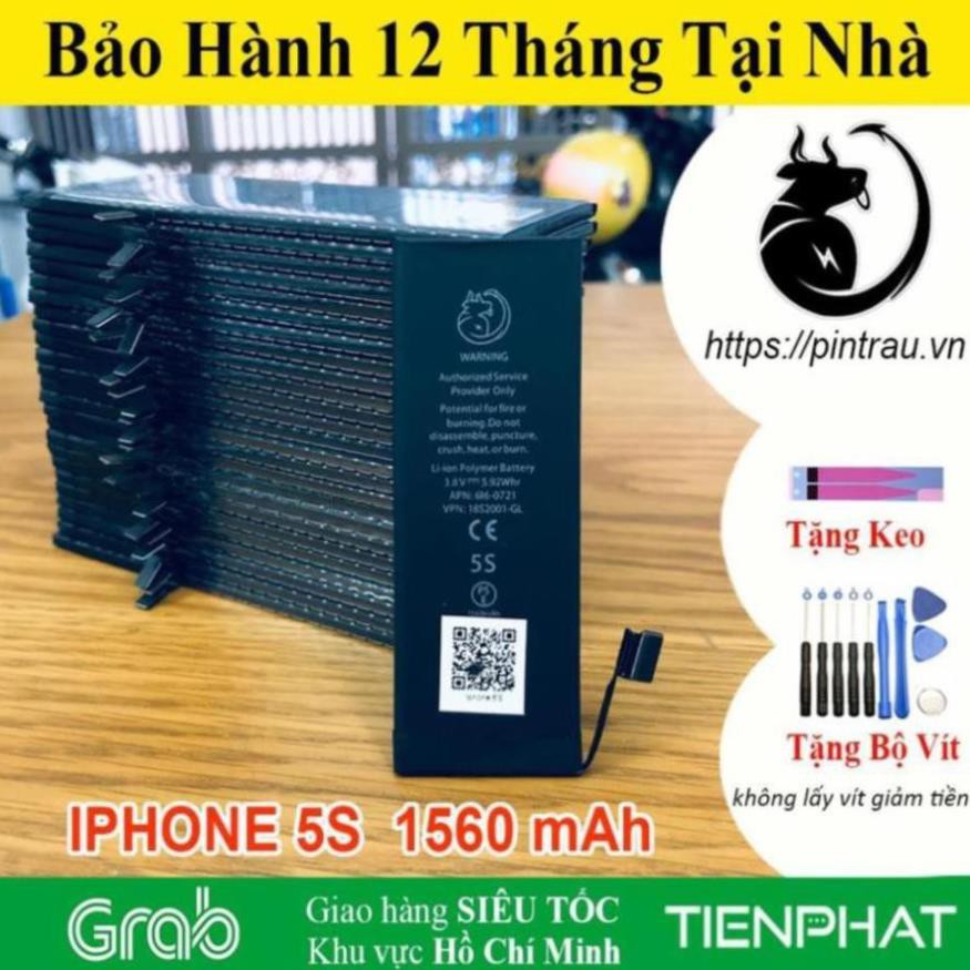 ( KIBO ) Pin BISON Iphone 5s/5c chính hãng Pin Con Trâu BH 12 tháng online - Dung Lượng 1560 mAh