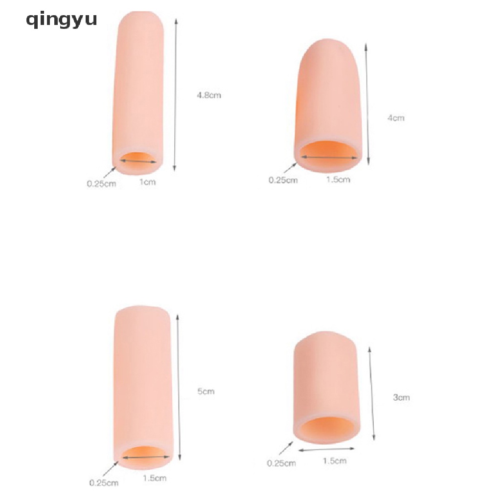 Bộ 5 Ống silicone gel Bảo Vệ Ngón Chân Giảm Đau