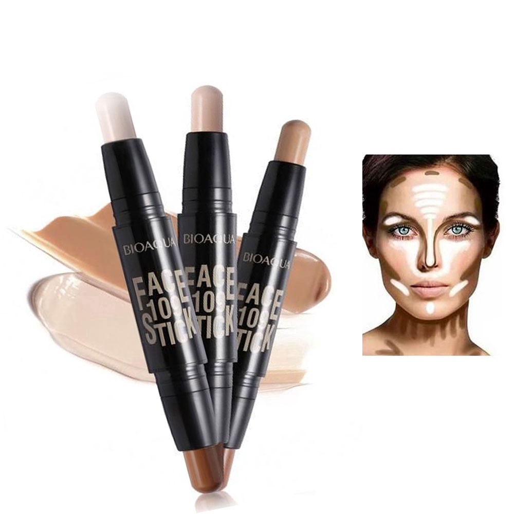 Thỏi tạo khối Bioaqua thiết kế 2 đầu để trang điểm 3D | BigBuy360 - bigbuy360.vn