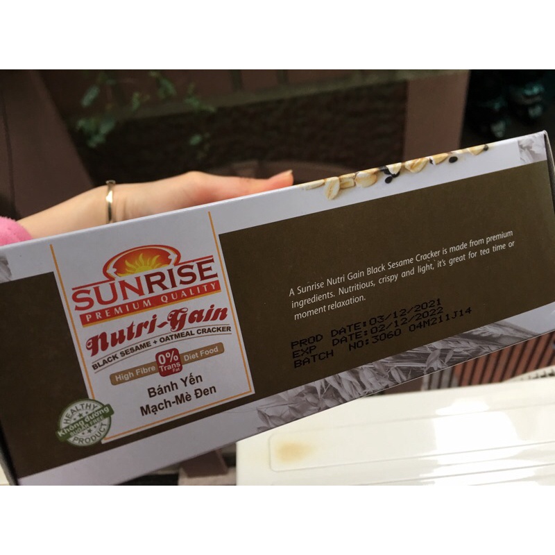 Bánh ăn kiêng Sunrise Nutri-Gain 178g ( tiểu đường, ăn kiêng, giảm cân)