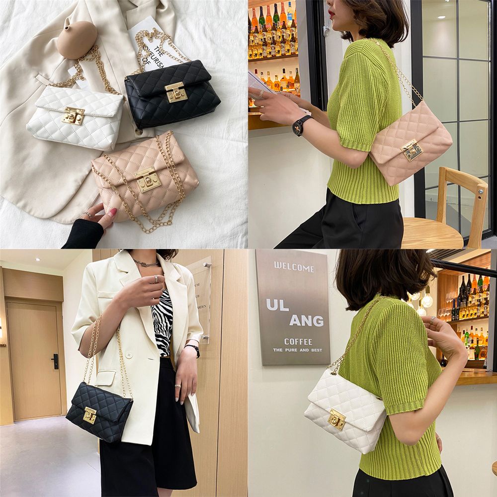 Túi Đeo Vai Bằng Da PU Nhiều Màu Sắc Thời Trang Cho Nữ