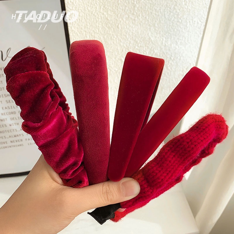 Băng đô cài tóc phong cách retro Hàn Quốc thời trang thu đông cho nữ