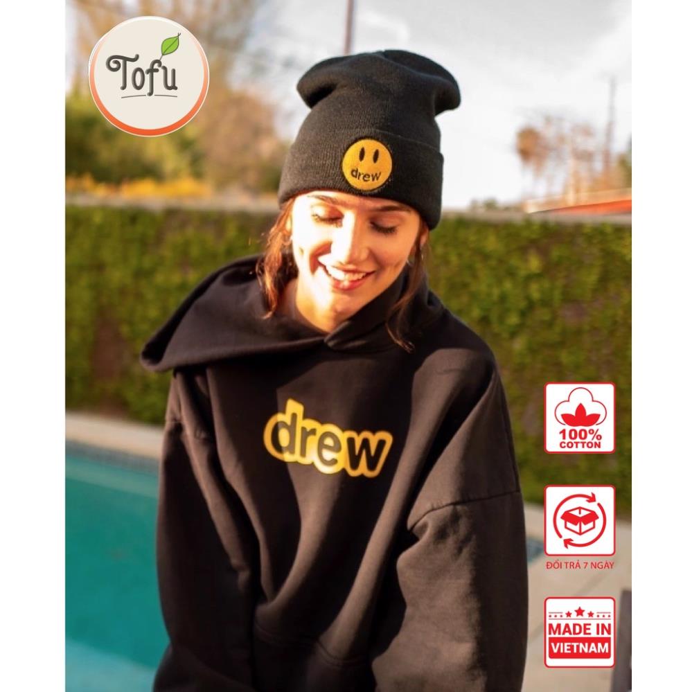 Áo Hoodie chữ D-rew vải Nỉ cao cấp ,Phong cách justin bieber Áo nỉ thu đông Nam nữ, Áo DÀI TAY có Mũ, áo đôi Nam nữ New