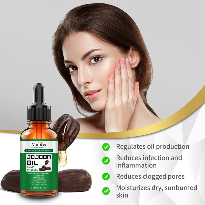 (Hàng Mới Về) Tinh Dầu Jojoba Mát Xa Chăm Sóc Da Chất Lượng Cao Mabox