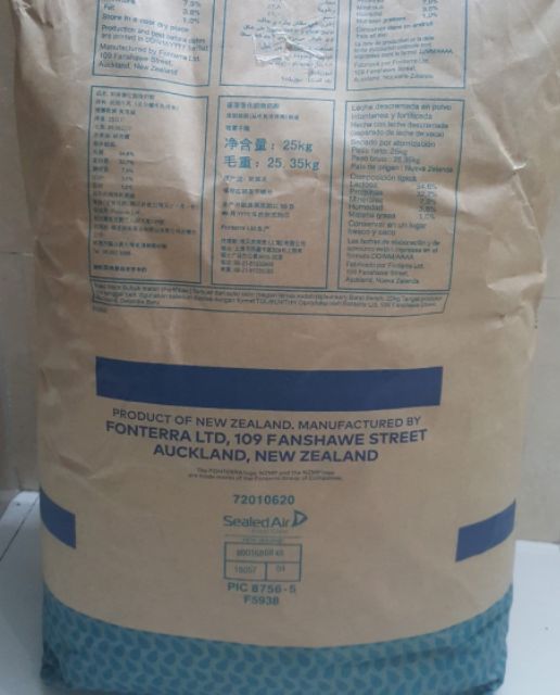 SỮA BỘT GẦY( SỮA TÁCH KEM) SKIM MILK POWDER NEWZEALAND Túi 1kg