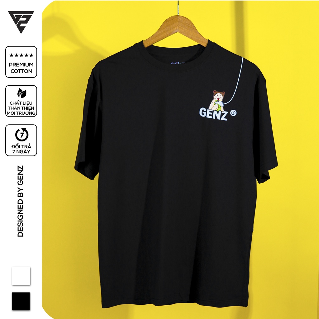 Áo thun tay lỡ GENZ phông Unisex oversize form rộng Mini Love