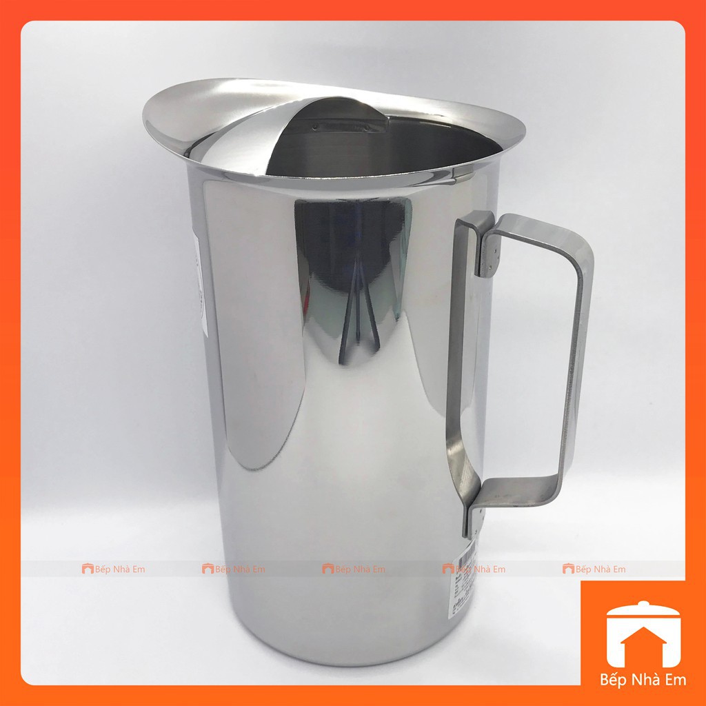 Ca đựng nước inox cao cấp 304 Zebra không nắp 1.9L 115011 -  11cm (Bạc)