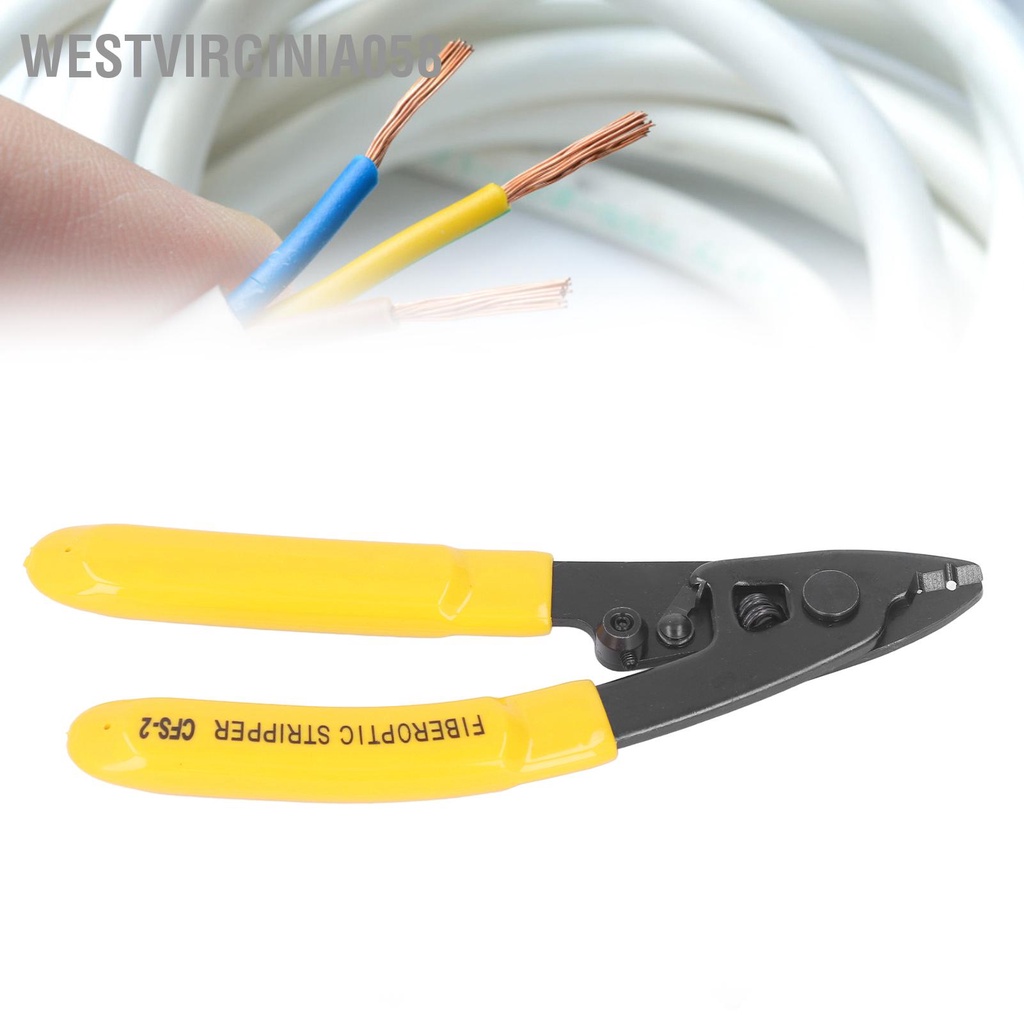 Westvirginia058 Máy cắt dây sợi quang Hợp kim thép tự động Reset Tiết kiệm lao 2 cổng để tước