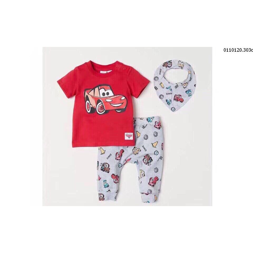 Set bộ quần áo Zara Baby xe đua McQueen