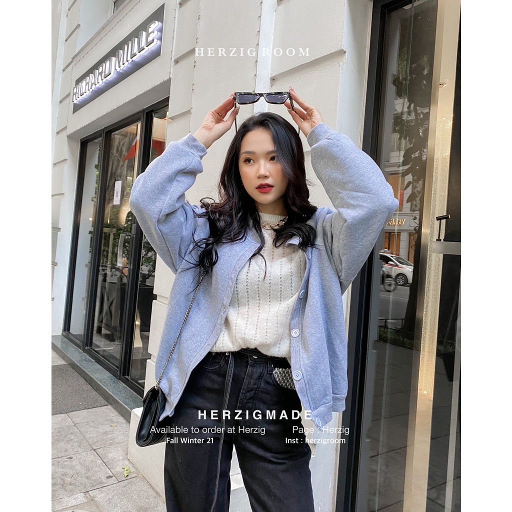 Áo cardigan nỉ Herzig - A2905