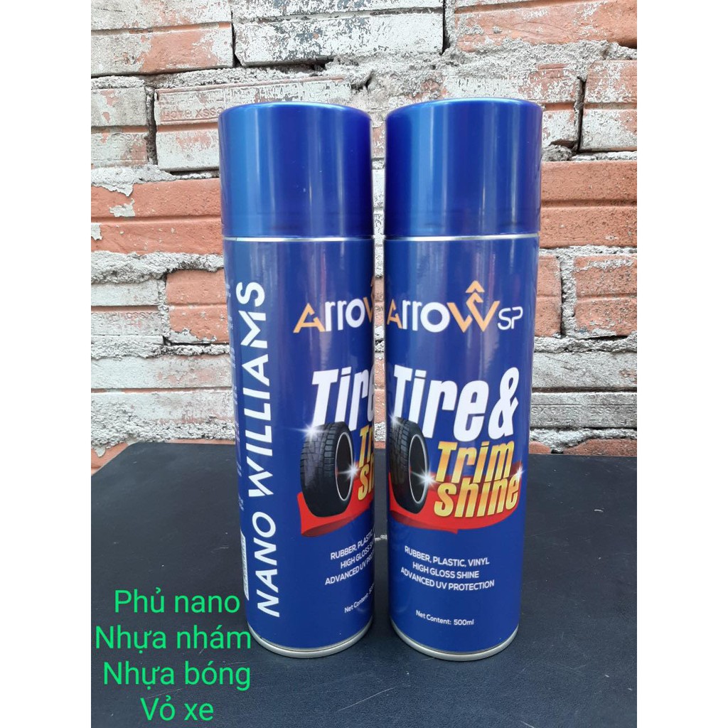 Chai rửa sên , dưỡng sên , phủ nano lốp xe , vỏ xe  arrow chain lube , tire thông dụng các loại xe