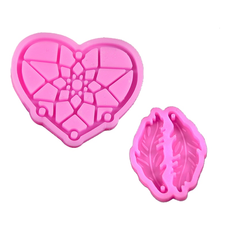 1 Bộ Khuôn Silicone Làm Móc Khóa Hình Dream Catcher