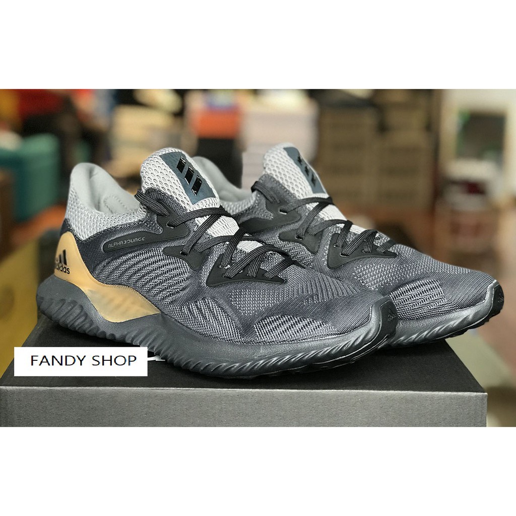 Giày Thể Thao Alphabounce Beyond  Đen Xám Vàng