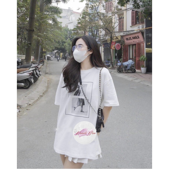 Áo phông 3158 in hình mảnh ghép cô gái chất đẹp Hàn Quốc- KHÁNH NHƯ STORE