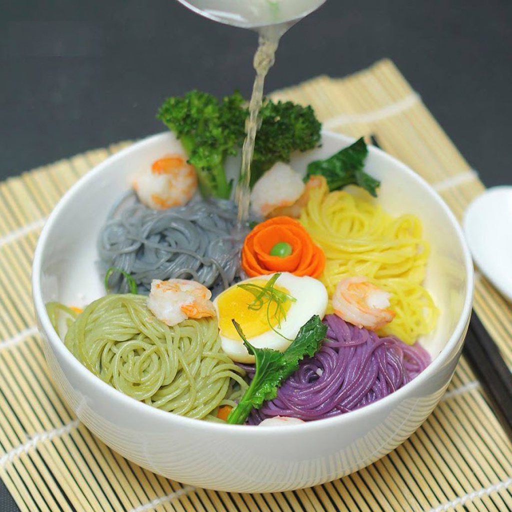 Mì Rau Củ Hữu Cơ Cho Bé Ăn Dặm Surifarm⚡3 Vắt Dùng Thử⚡Giàu Chất Xơ.Dễ Tiêu Hóa.Dễ Cầm Nắm