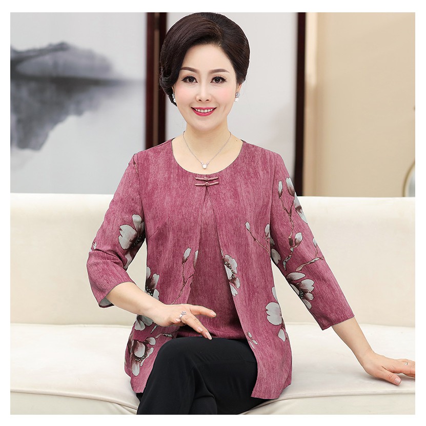 ÁO KIỂU NỮ TRUNG NIÊN BMT 348