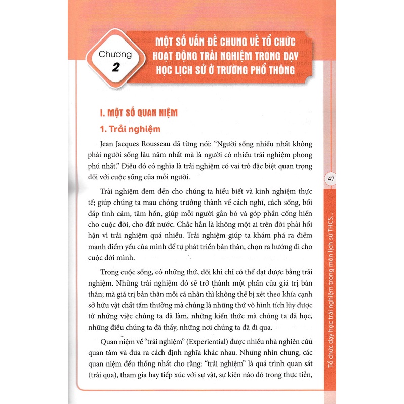 Sách - Tổ Chức Dạy Học Trải Nghiệm Trong Môn Lịch Sử Và Địa Lí THCS - Phần Lịch Sử (Theo Chương Trình SGK Mới) - EDU