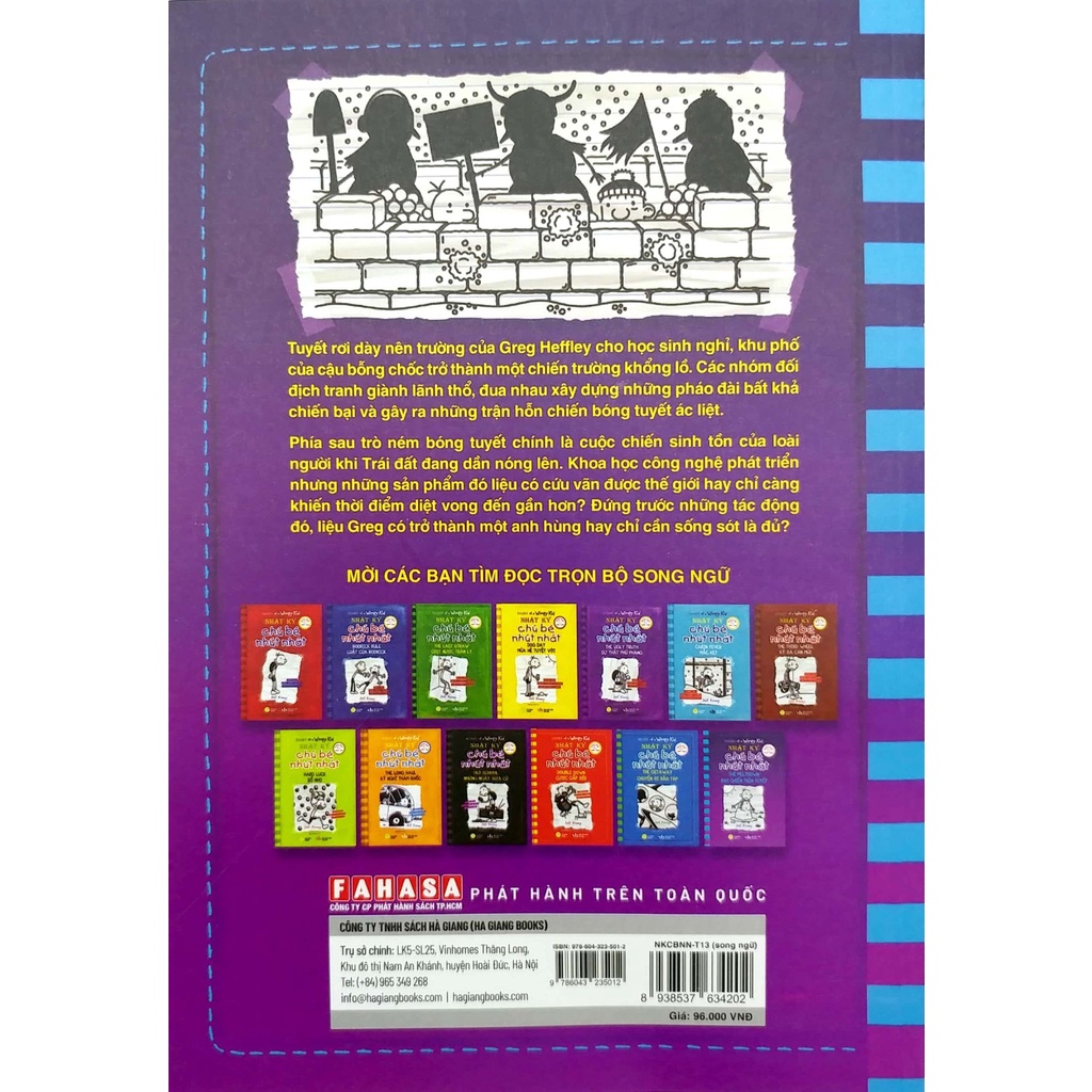 Sách Song Ngữ Việt - Anh - Diary Of A Wimpy Kid - Nhật Ký Chú Bé Nhút Nhát - Tập 13: Đại Chiến Trên Tuyết - The Meltdown