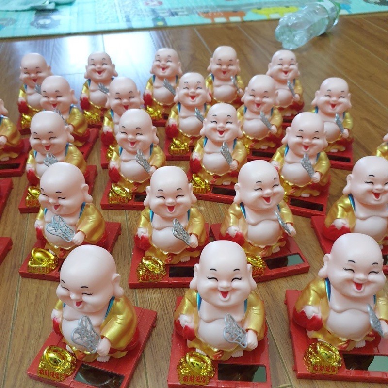 Chú tiểu gõ mõ, di lạc cầm quạt gật đầu-Bằng năng lượng mặt trời, năng lượng ánh sáng | BigBuy360 - bigbuy360.vn