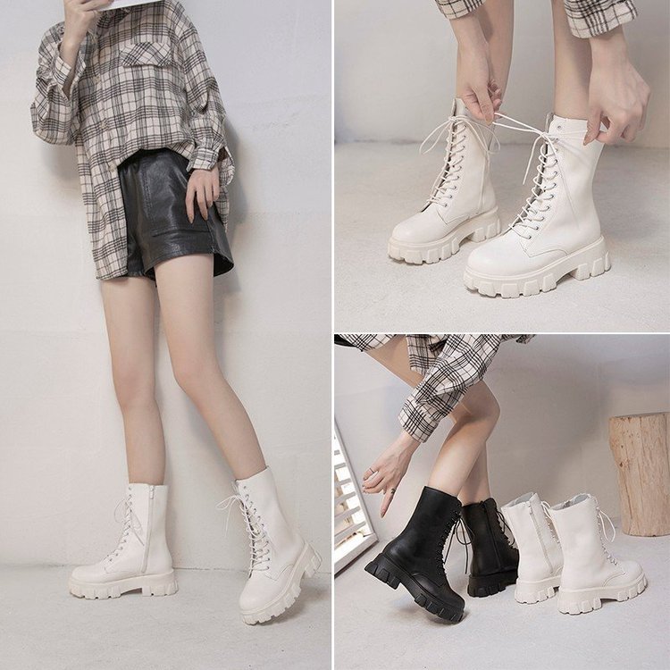 Giày bốt Martins phong cách ulzzang cao cổ đế dày 1508 | BigBuy360 - bigbuy360.vn